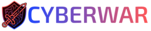 Logo cyberwar with a color